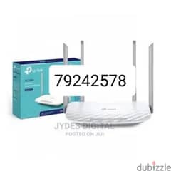 TPLink router range extender selling configuration & cable pulling