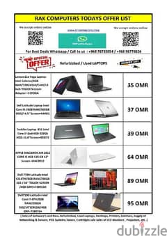 Laptop s price starting from 35 omr