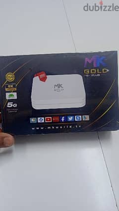 Mk pro Android TV Box with subscription one year All tv channels