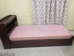 single bed with mattress 0