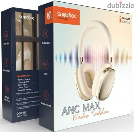 Porodo soundtec anc max wireless headphone (BrandNew!) 1