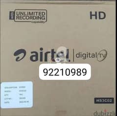 Airtel receiver with 6months malyalam tamil telgu kannada 0