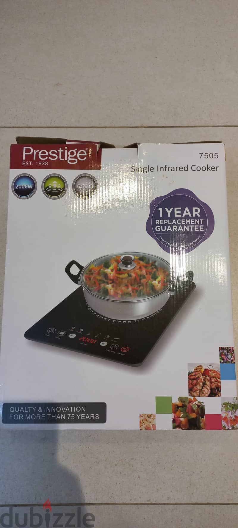 Prestige infrared best sale cooker 7505