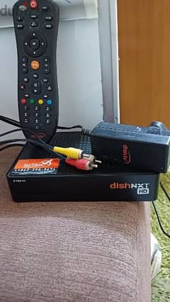 Dish tv setup box with Remote control very good work