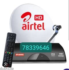 New modal Airtel HD Recvier with subscription six months available