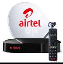 New modal Airtel HD Recvier with subscription six months available 0