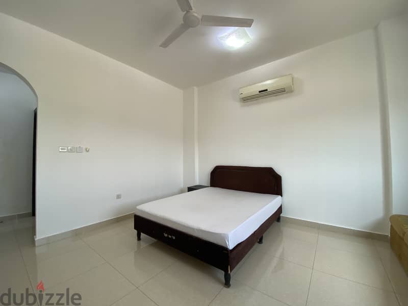 Furnished spacious room with attached bath in Ghubra + all amenities 1