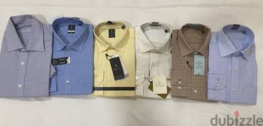 Brand New Louis Phillppe and Van Heusen men shirts 40 cm, total 6nos