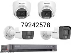hikvision cctv cameras & intercom door lock fixing