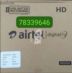 Digital new Airtel Hd set top box with 6months malyalam tamil