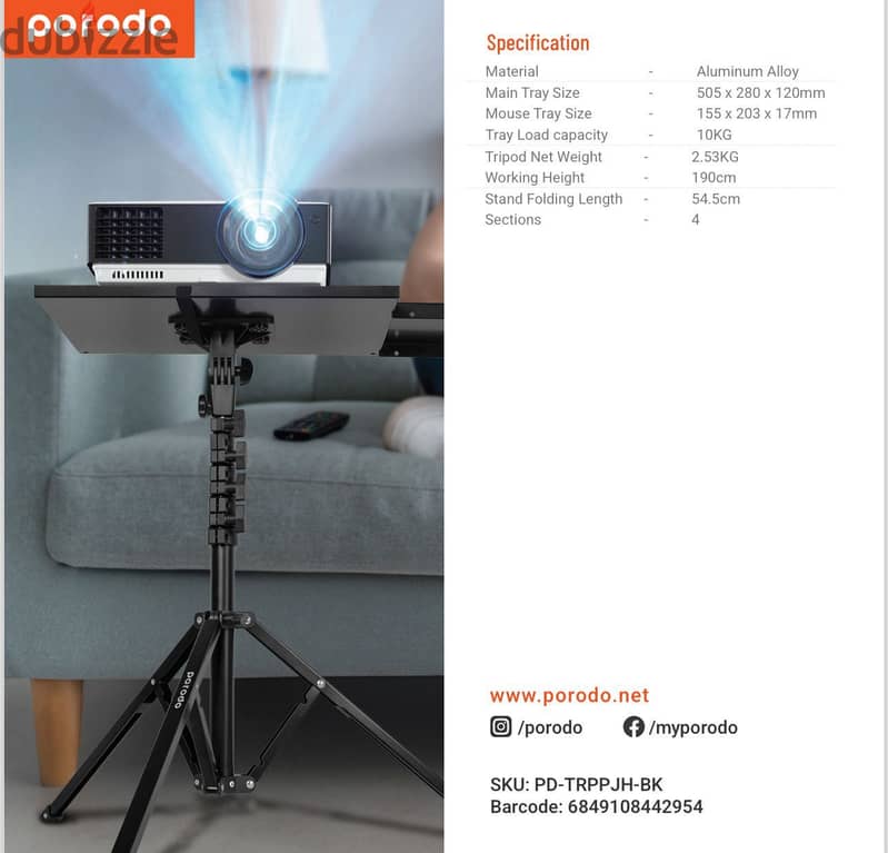 Porodo multinational laptop projector stand (BrandNew!) 1