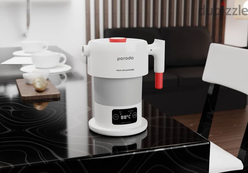 Porodo Portable folding electric kettle touch display (BrandNew!) 1
