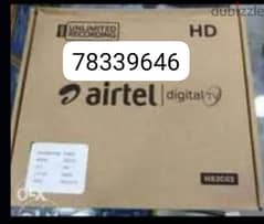 Airtel digtal HD setup box with subscription six months 0