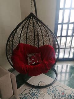 Swing Chair with Cushion, Good Condition