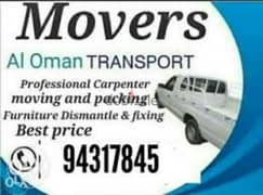 Muscat Mover packer shiffting carpenter furniture TV curtains fixing