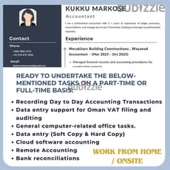 Female Accountant Available in Barka (Full Time / Part Time) -Wrk @