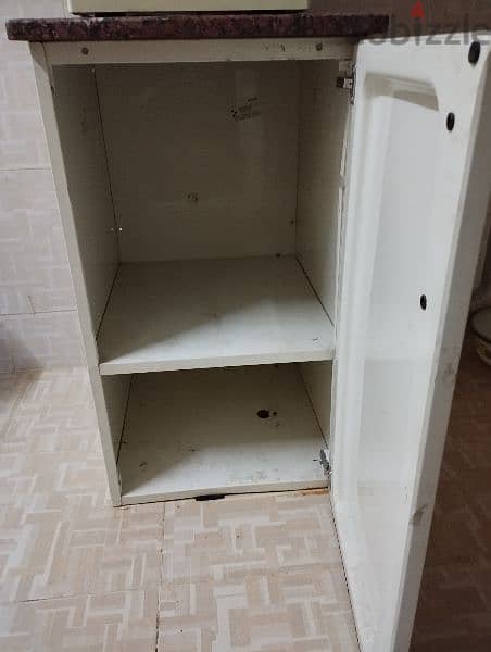 metal cupboard with marble 1