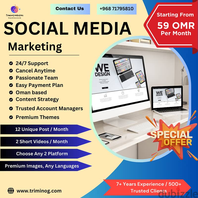Website Design, Social Media Marketing, SEO, Software, Mobile App 1