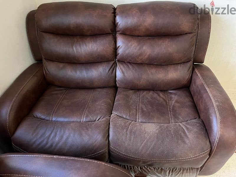 Excellent recliner sofa set 2