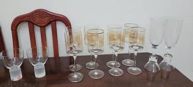 Various Wine glass sets in perfect condition