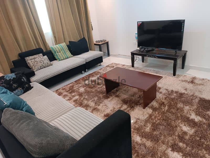 excellent furnished flat 2bhk in Qurum behind Al Maya mark & gym flex 9