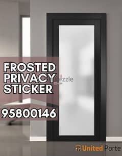 Frosted Vinyl Sticker available, Privacy window sheets available