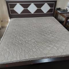 King size wooden Bed with Raha mattress 0