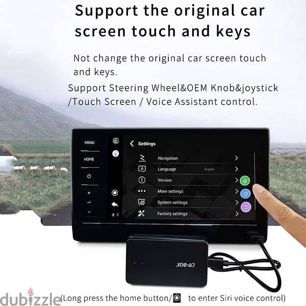على شاشة الوكالة قطعة تحويل شاشة السيارة الى اندرويد و Apple CarPlay 3