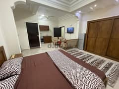 furnished studio for rent in Al Khuwair 33 Area near the College of