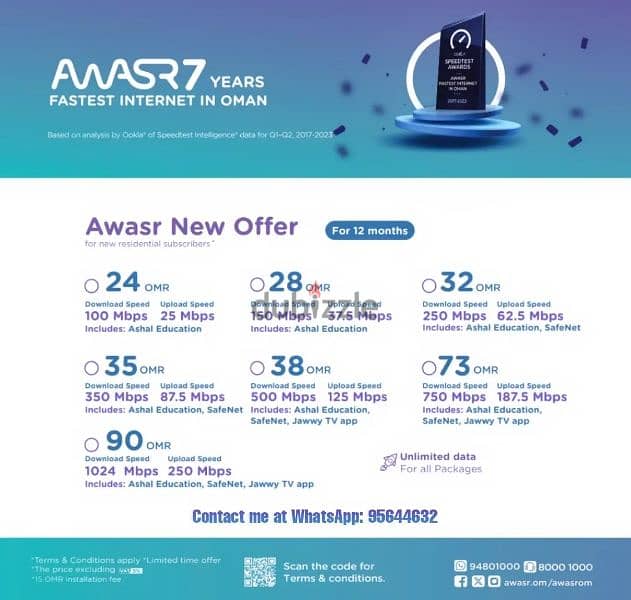 Awasr Fibre Wifi Connection Fastest Internet in Oman 1