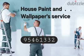 House Paint work Wallpaper fixing and Maintenance service 0