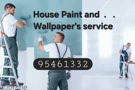 House painting Maintenance and Wallpaper turf fixing service,