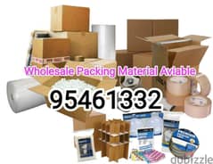 Packaging Material Carton Boxes Stretch rolls Bubble rolls available