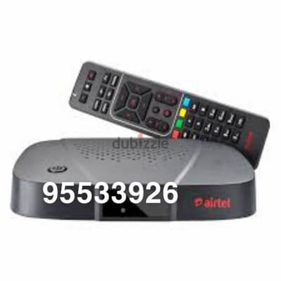 Airtel hd receiver with 6months tamil telgu kannada malyalam packag.