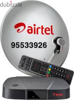 Airtel hd receiver with 6months tamil telgu kannada malyalam packag. .