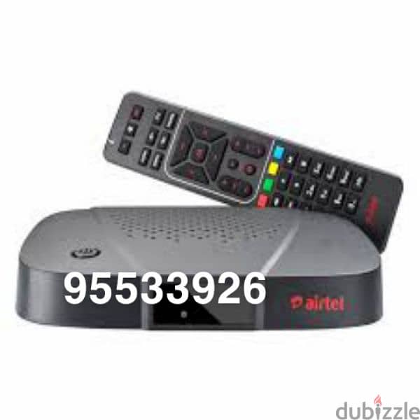 Airtel hd receiver with 6months tamil telgu kannada malyalam packag. . 0