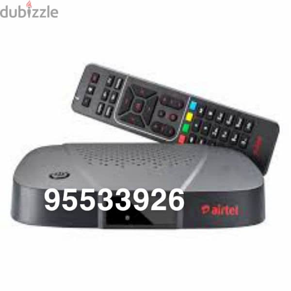 Airtel hd receiver with 6months tamil telgu kannada malyalam packag. . 0