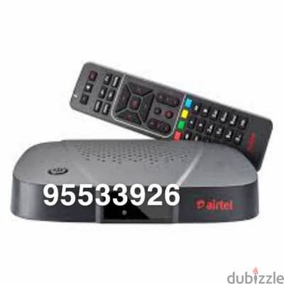 Airtel hd receiver with 6months tamil telgu kannada malyalam packag. .