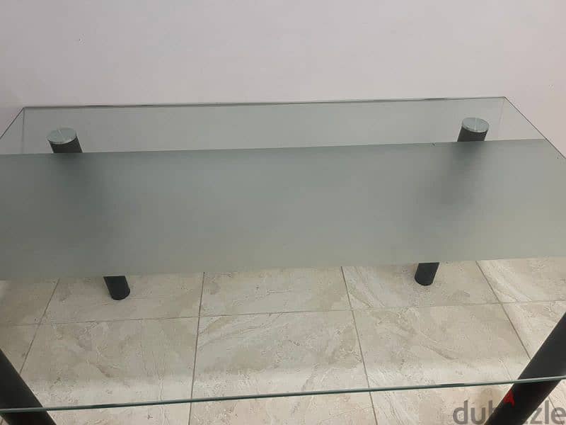 GLASS SIX-SEATER DINING TABLE URGENT SALE 1