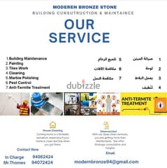 General cleaning and marble polishing