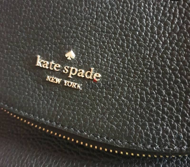 KATE SPADE Black Leila Medium Flap Shoulder Bag BRAND AUTHENTIC BAG 2