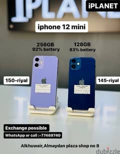 iPhone 12 mini and 13 mini 128GB &256GB best price nice conditions