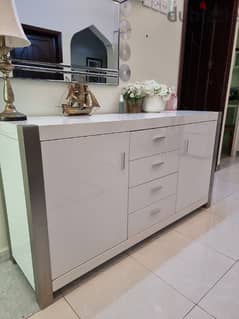 side board with dining set bought from Home Centre