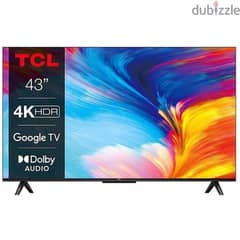 Smart 4k HD Television "TCL 43"inches