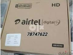 new Airtel HD set top box 6 month subscription Tamil Malayalam 0