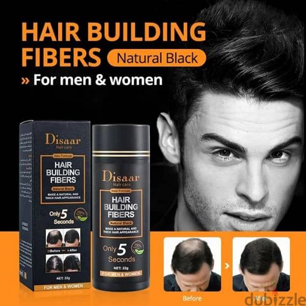 Hair Building Fibers natural black for men and women 22 gm available 0