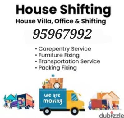 House shiffting office shiffting furniture fixing transport