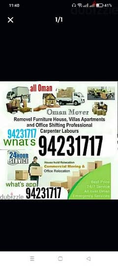 best Oman Movers house shifting transport