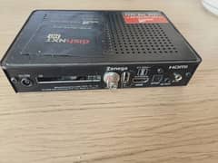 HD Dish TV receiver with remote and charger and card