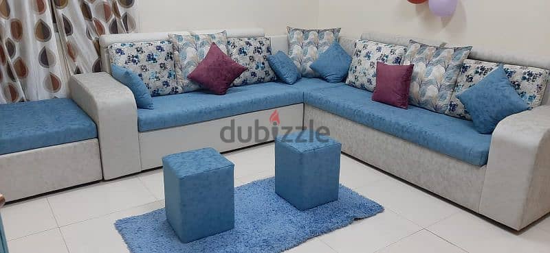 7 seater sofa set with footstool for sell 2
